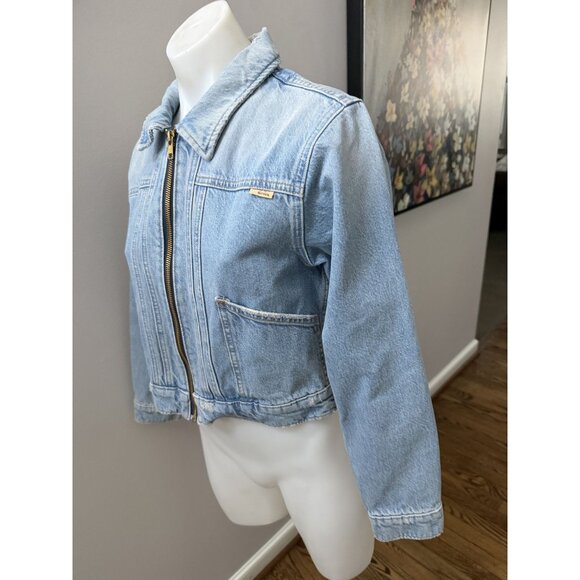 NWT MOTHER The Duo Short Denim Jacket XS - Picture 9 of 12